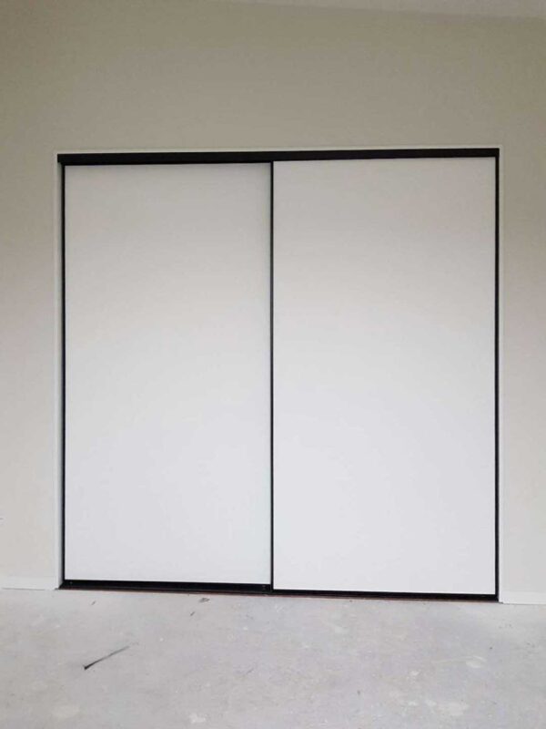 Black-modern-White-Melamine-sliding-door