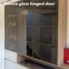 Bronze-glass-hinged-door