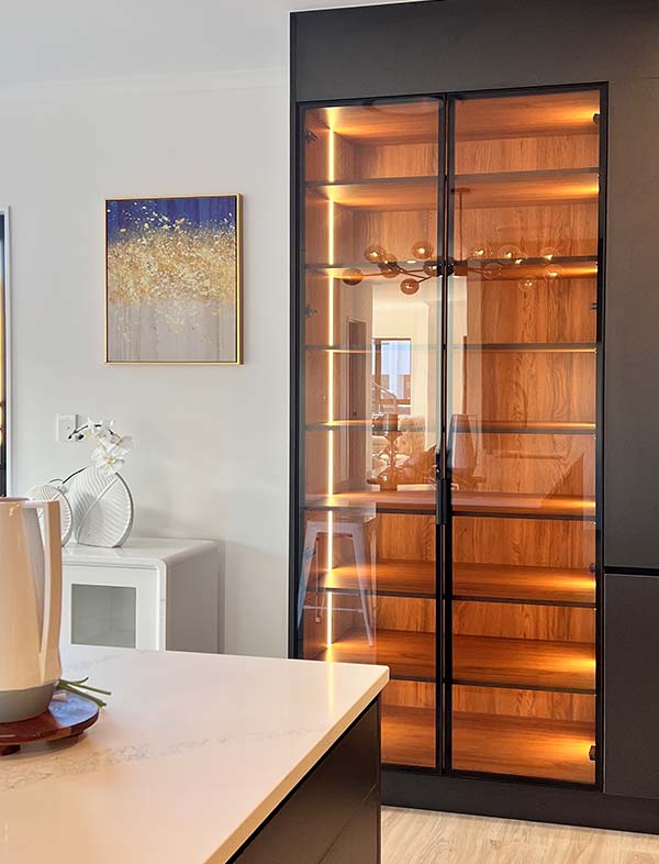 grey-toughened-clear-glass-hinged-door