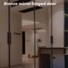 Bronze-mirror-hinged-door
