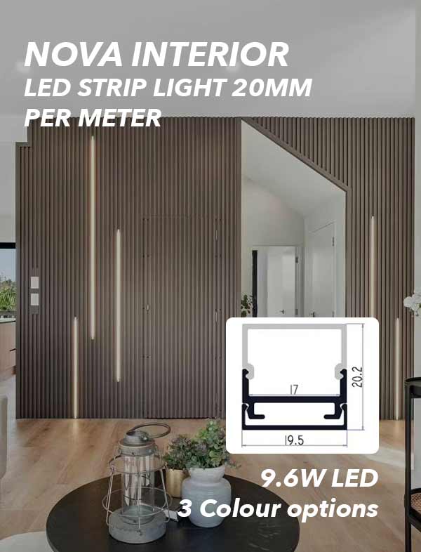 Decorative interior 20MM LED strip lights per meter NOVA INTERIOR