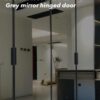Grey-mirror-hinged-door