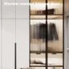 Narror-reeded-glass-hinged-door