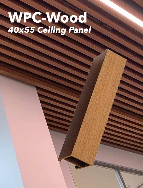 Decorative Ceiling Panel 40x55 Teak Nova Interior