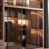 Bronze-toughened-glass-sliding-door