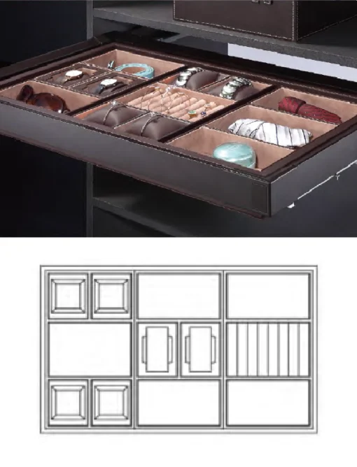 Premium wardrobe accessory drawer 800