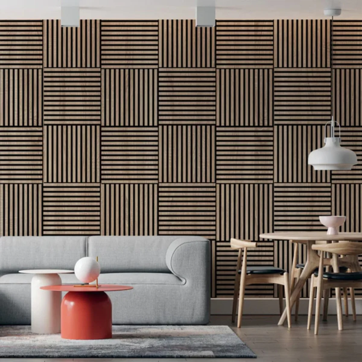 Premium Timber slat acoustic panel 3000x600MM - BLACK OAK COLOUR - Image 8