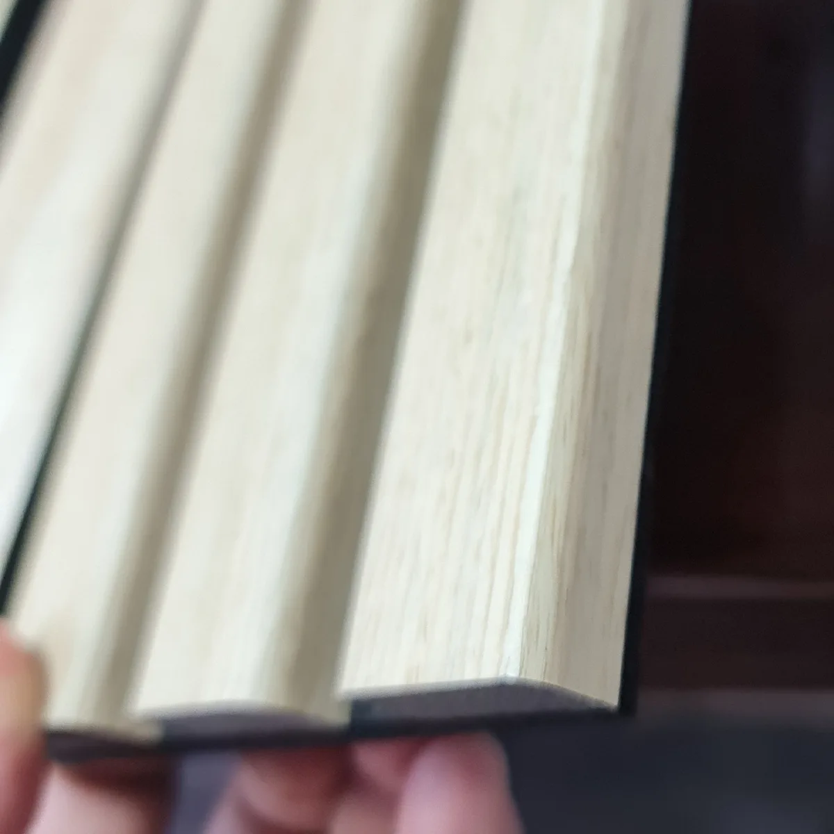 Premium Timber slat acoustic panel 2700x600MM - WHITEWASHED OAK - Image 2
