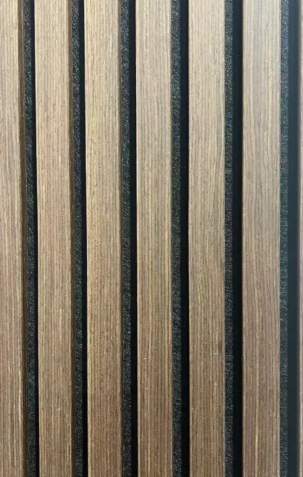 Premium Timber slat acoustic panel 2750x600MM - DARK OAK COLOUR - Image 3