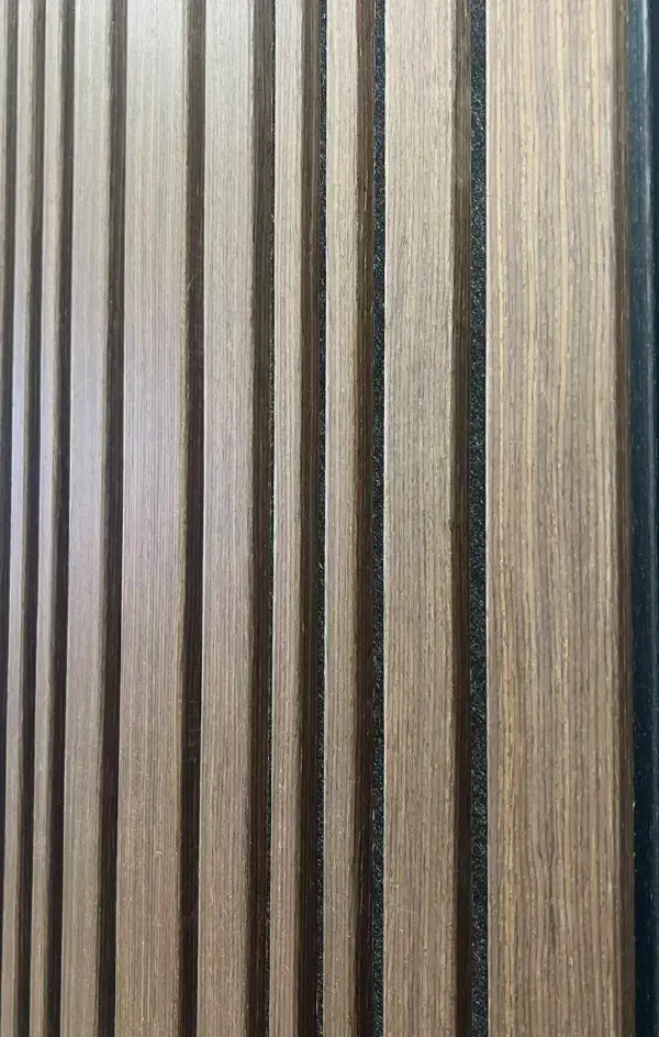 Premium Timber slat acoustic panel 2750x400MM - DARK OAK with Random Slat - Image 2