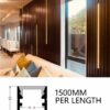LED Strip light with 10x10 surface mount channel 1500MM