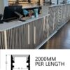 LED Strip light with 10x10 surface mount channel 2000MM