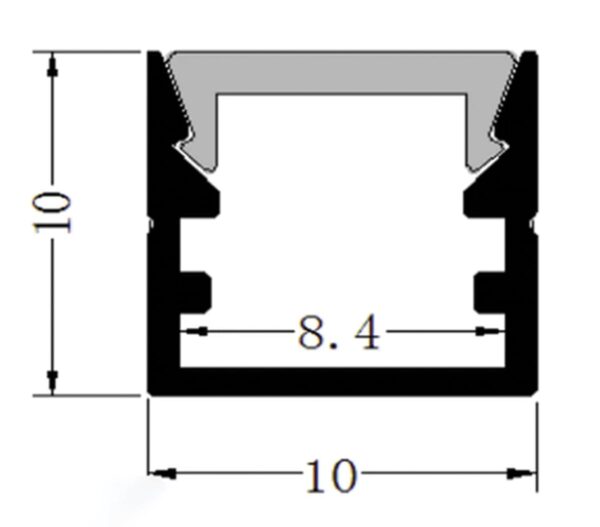 LED Strip light with 10x10 surface mount channel 500MM per length 2