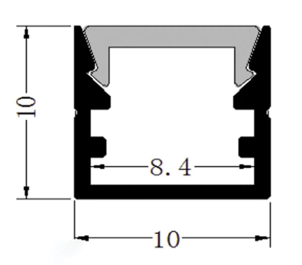 LED Strip light with 10x10 surface mount channel 500MM per length 2