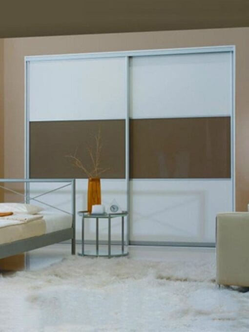 Two-colours-spray-toughened-glass-sliding-door-set