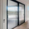 Narrow-reeded-glass-sliding-door