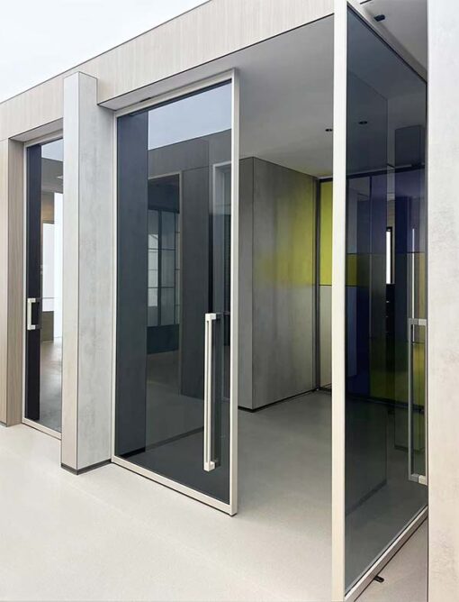 top bottom mount pivot-door-system
