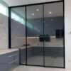 Premium-stacking-grey-toughened-glass-sliding-door