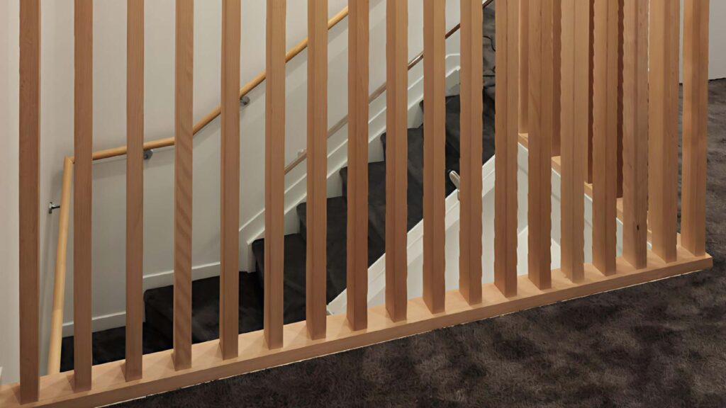 Beech wood timber screen