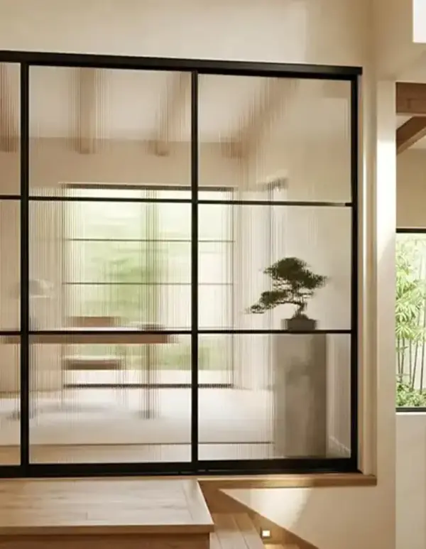 Wardrobe sliding door system